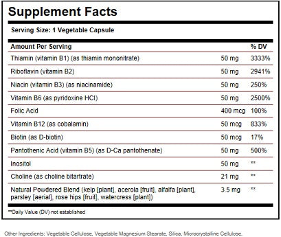 SOLGAR VITAMIN B-COMPLEX "50" - Solgar | Energize Health