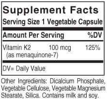 SOLGAR VITAMIN K2 100MCG VEG - Solgar | Energize Health