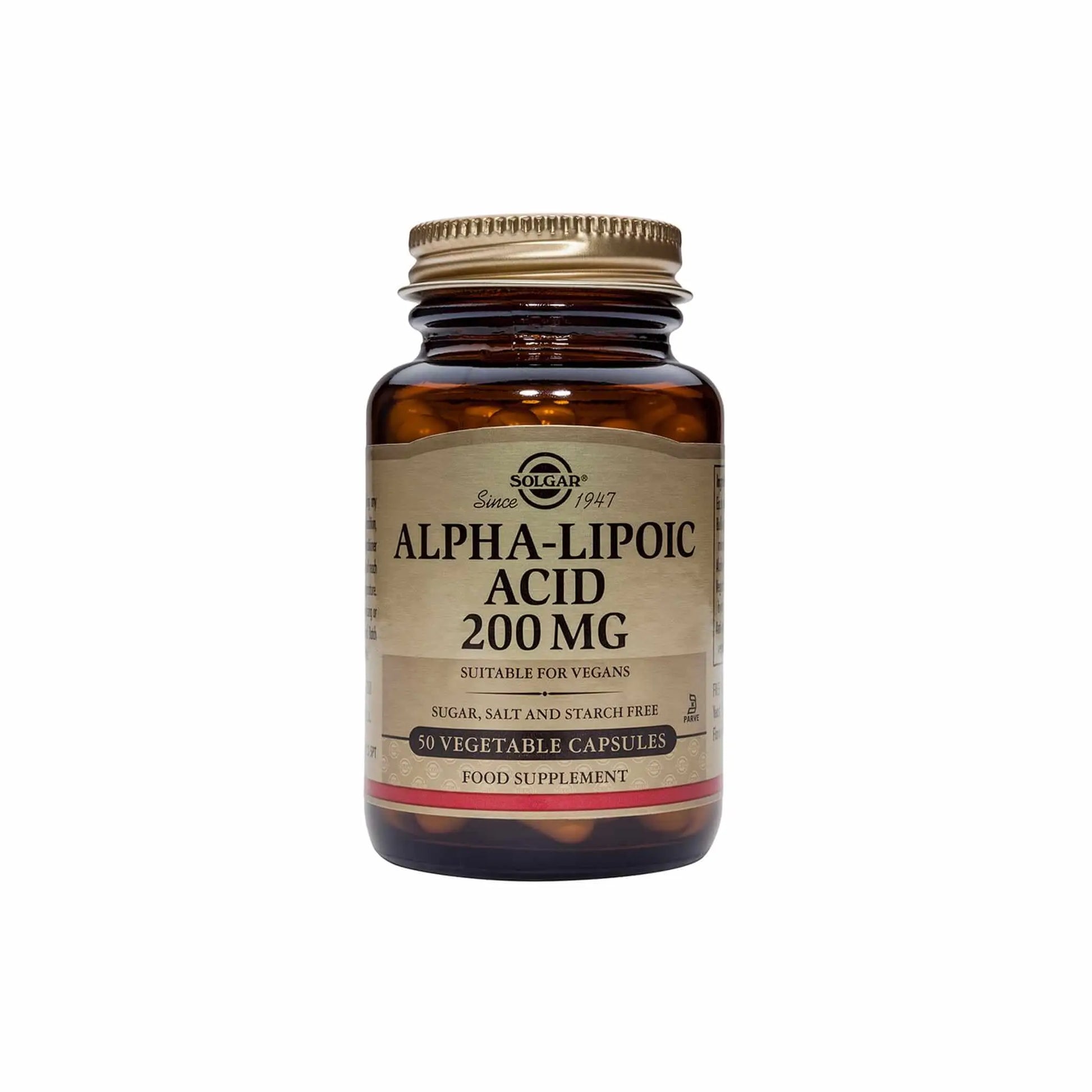SOLGAR LIPOIC ACID 200MG - Solgar | Energize Health