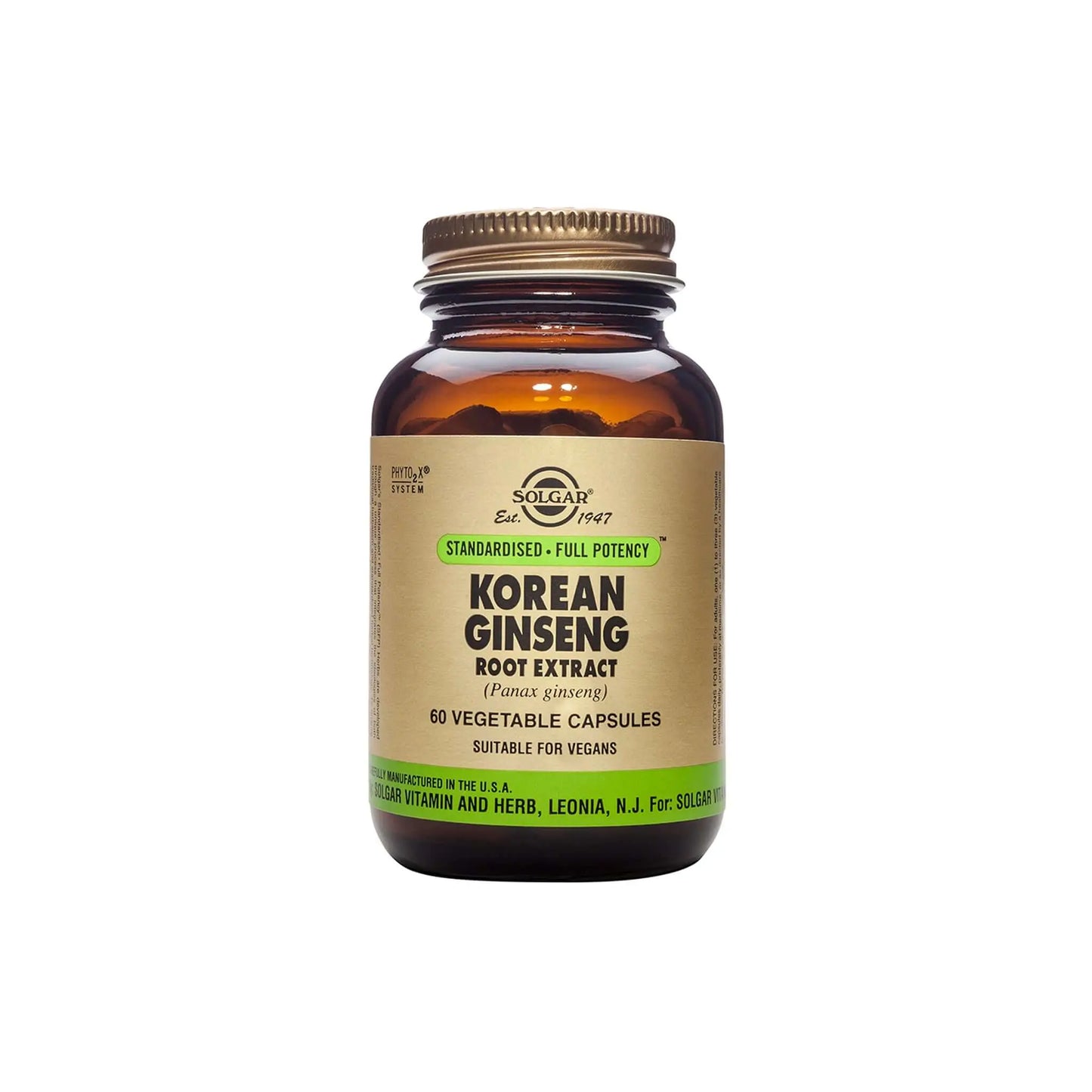 SOLGAR KOREAN GINSENG - Solgar | Energize Health