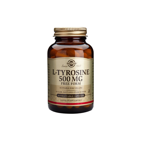 SOLGAR L-TYROSINE 500MG - Solgar | Energize Health
