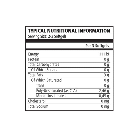 Mercury TNT Prime CLA 3000 supplement bottle, 90 softgel capsules for weight maintenance and muscle support.