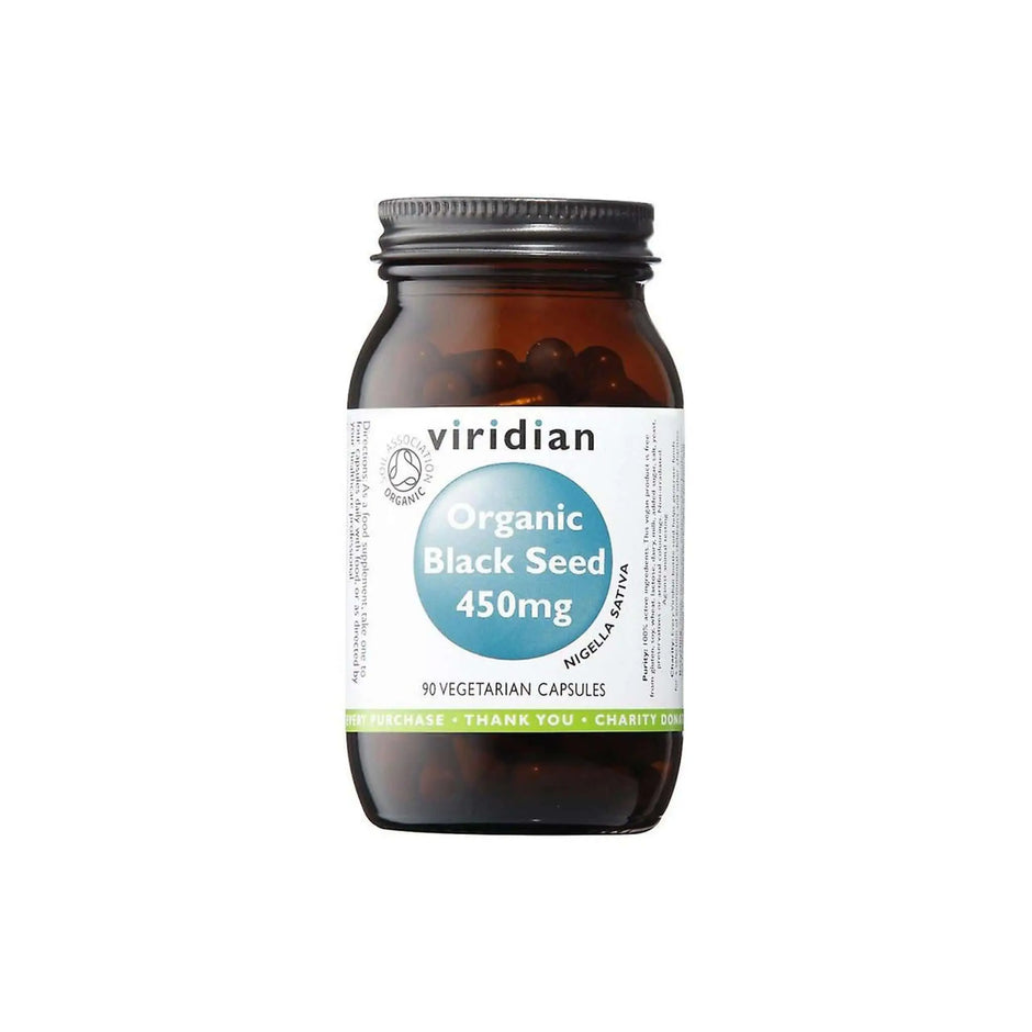 Viridian Organic Black Seed 450mg Capsules Viridian